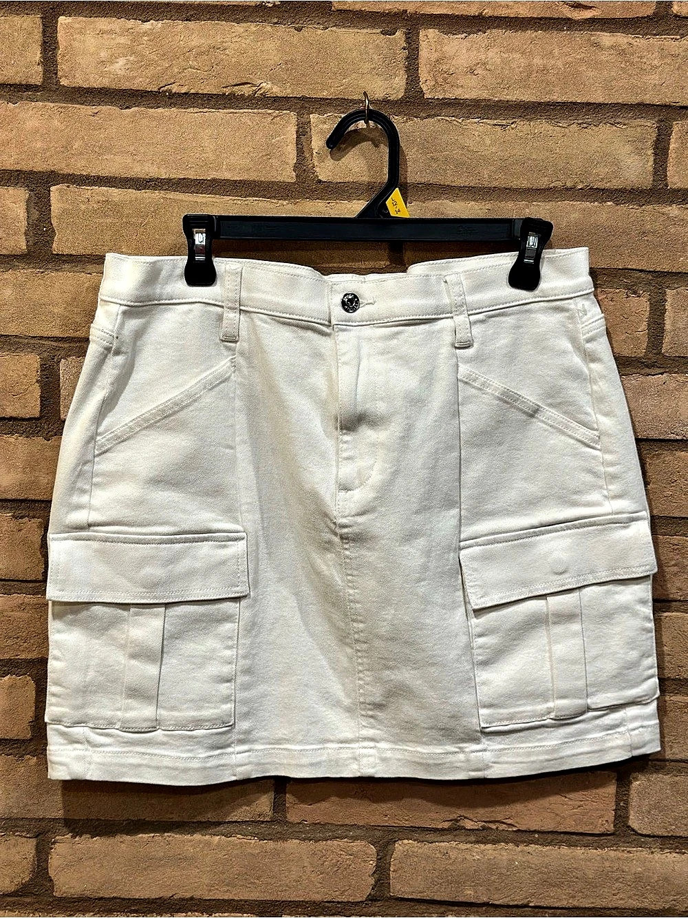 Rock & Republic Cargo Mini Skirt in White Size 12
